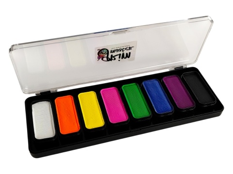Paleta farb do malowania twarzy i ciała GrimMaster VIVID VIBES mix 8 x 13g