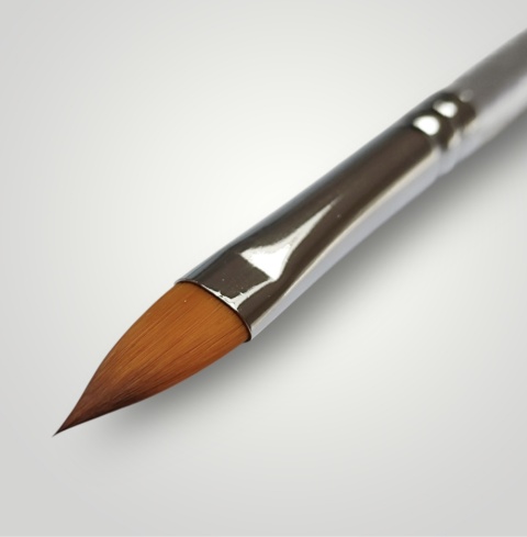 Pędzel do kwiatów syntetyczny GrimMaster Flora - Flat Pointy #4