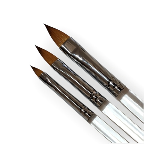 Zestaw pędzli do kwiatów GrimMaster Flora - Flat Pointy #2, #4, #6