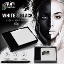 Farba do malowania twarzy ciała GrimMaster White&Black 60g