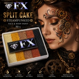 Farba do malowania twarzy i ciała Diamond FX Split Cake 50 g Steampunked