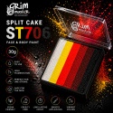 Farba do malowania twarzy i ciała GrimMaster 30 g Split Cake ST706