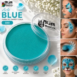 Farba do malowania twarzy i ciała GrimMaster ARTS BLUE 32g