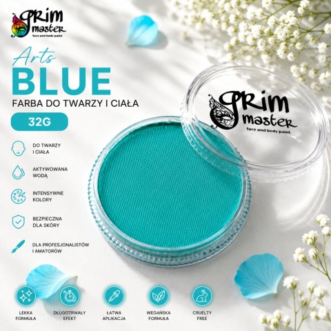 Farba do malowania twarzy i ciała GrimMaster ARTS BLUE 32g