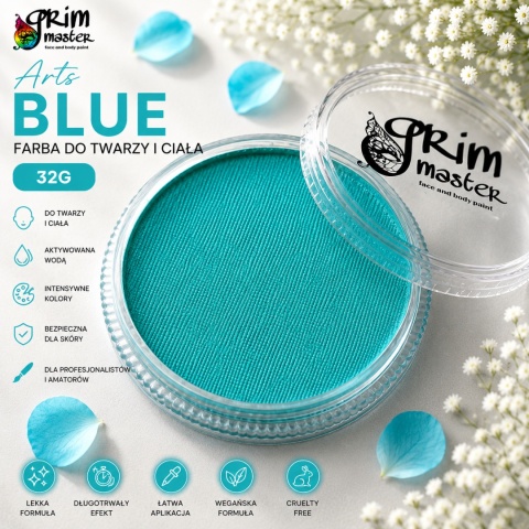 Farba do malowania twarzy i ciała GrimMaster ARTS BLUE 32g
