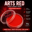 Farba do malowania twarzy i ciała GrimMaster ARTS RED 32g