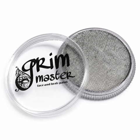 Farba do malowania twarzy i ciała GrimMaster Pearl Silver 32g
