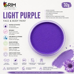 Farba do malowania twarzy i ciała GrimMaster LIGHT PURPLE 32g