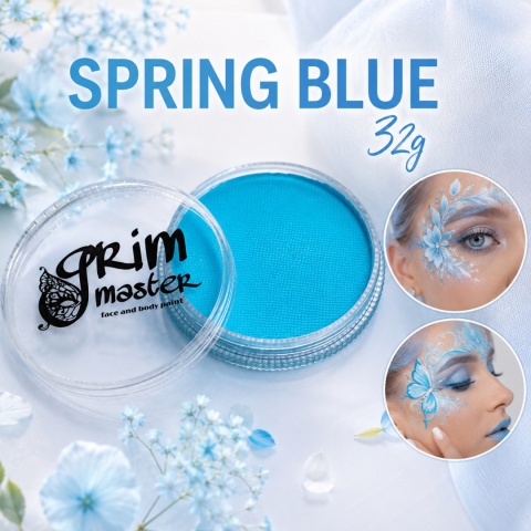 Farba do malowania twarzy i ciała GrimMaster SPRING BLUE 32g