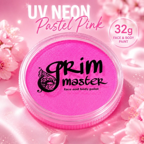 Farba do malowania twarzy i ciała GrimMaster UV NEON HOT PINK 32g