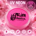 Farba do malowania twarzy i ciała GrimMaster UV NEON HOT PINK 32g