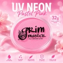 Farba do malowania twarzy i ciała GrimMaster UV NEON PASTEL PINK 32 g