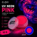 Farba do malowania twarzy i ciała GrimMaster UV Neon Pink 10 g