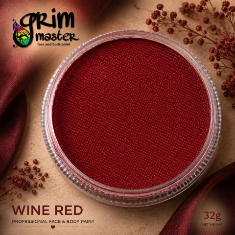 Farba do malowania twarzy i ciała GrimMaster WINE RED 32g