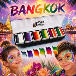 Paleta farb do malowania twarzy i ciała GrimMaster BANGKOK mix 6 x 10g
