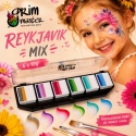 Paleta farb do malowania twarzy i ciała GrimMaster REYKJAVIK mix 6 x 10g