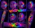 Paleta farb do malowania twarzy i ciała GrimMaster VIVID VIBES mix 8 x 13g