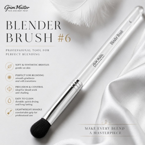 Pędzel syntetyczny do blendowania GrimMaster Blender Brush #6