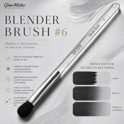 Pędzel syntetyczny do blendowania GrimMaster Blender Brush #6
